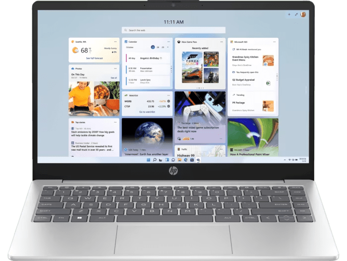 HP 14 inch Laptop 14-ep0611TU ini nawarin performa yang kuat dengan Intel i5 13-gen