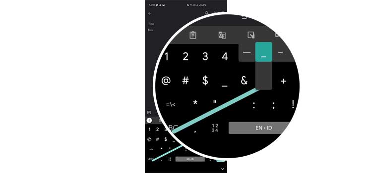 gboard karakter khusus