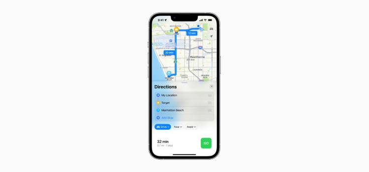 Fitur Apple Maps yang diperbarui di iOS 16 untuk menambahkan transit dan biaya transport umum.