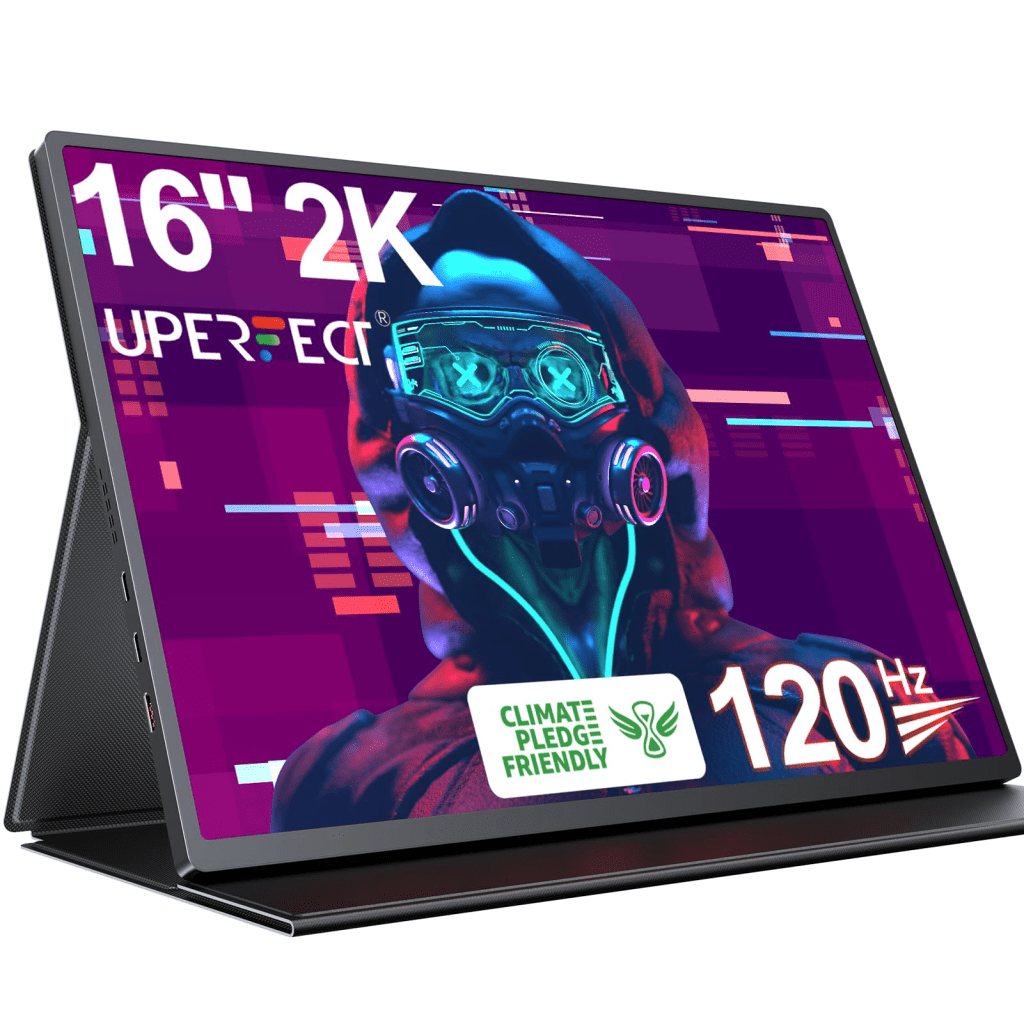 UPERFECT 2K 120Hz Portable Gaming Monitor monitor portable terbaik untuk gaming dan kerja