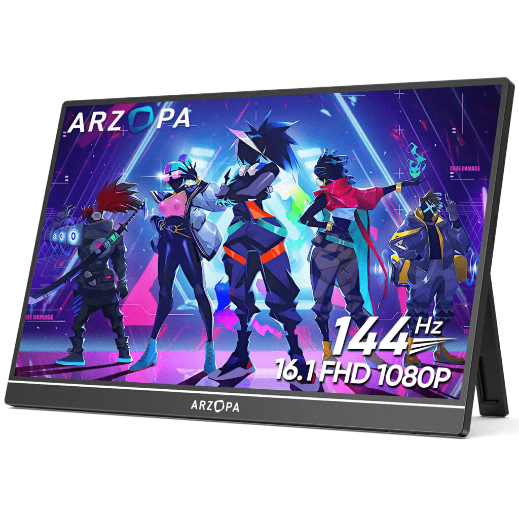 ARZOPA 16.1’’ 144Hz Portable Gaming Monitor monitor portable terbaik untuk gaming dan kerja