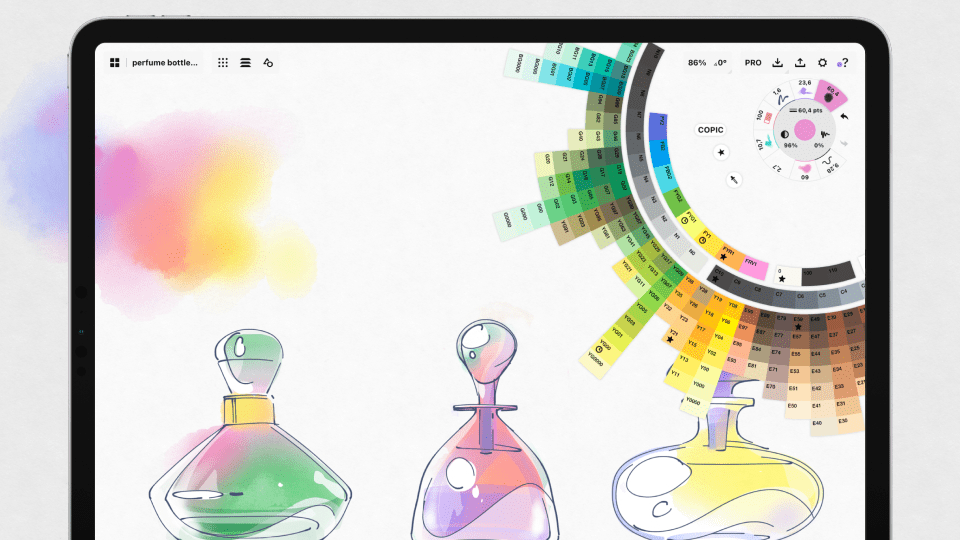 Alternatif aplikasi mirip Procreate yang gratis untuk desain digital - Concepts