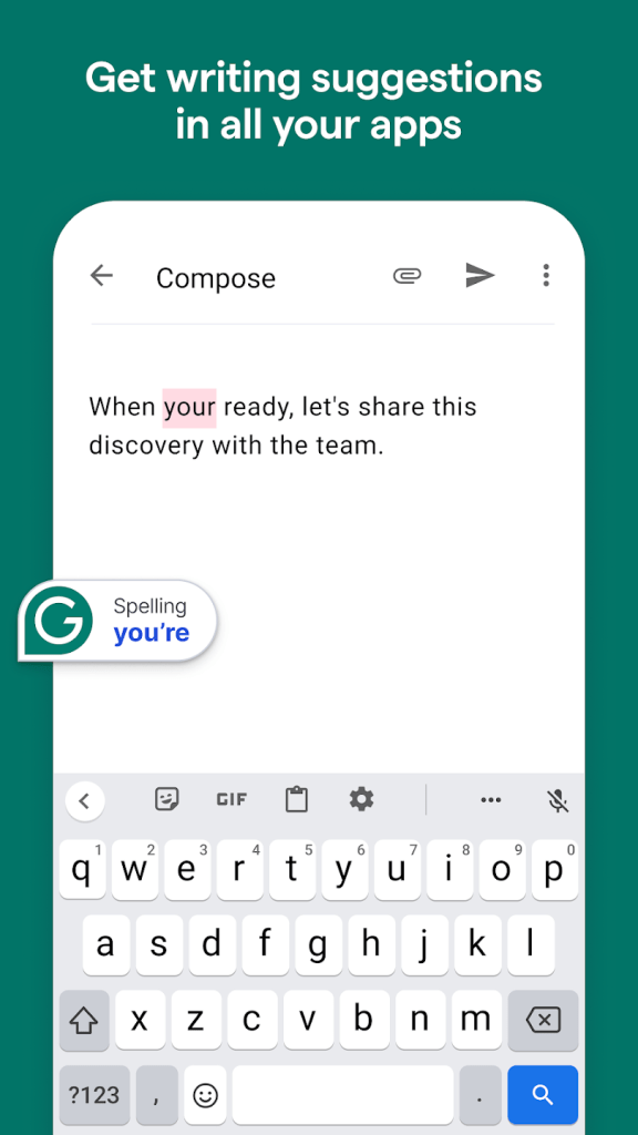 aplikasi keyboard glide typing terbaik android grammarly