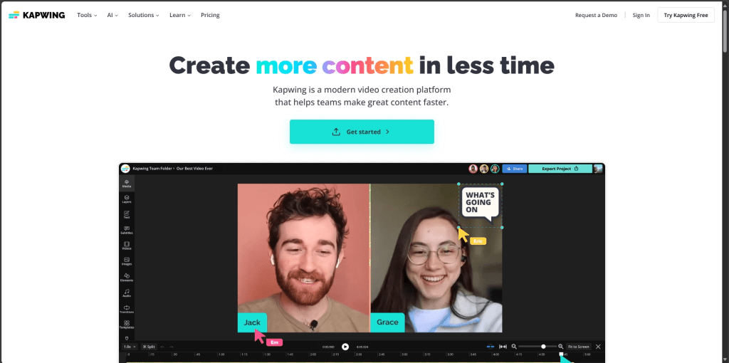 aplikasi mirip canva gratis - kapwing