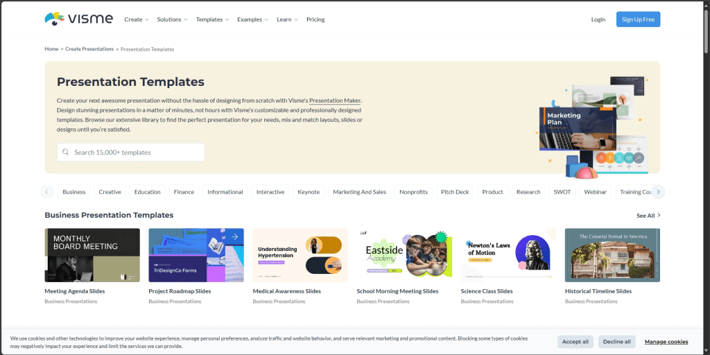 aplikasi mirip canva gratis - visme