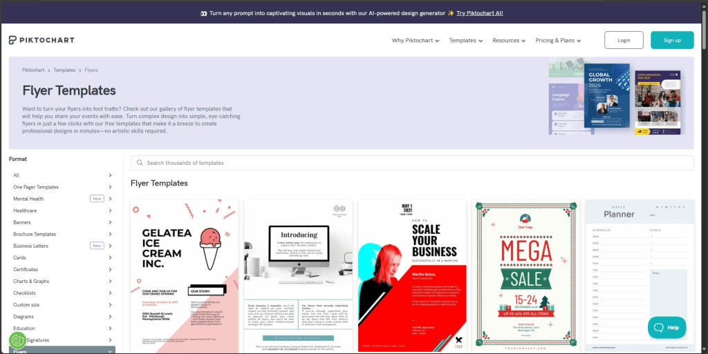 aplikasi mirip canva gratis - piktochart