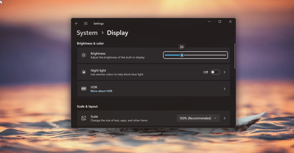 Cara Mencerahkan Layar Laptop windows dari setting