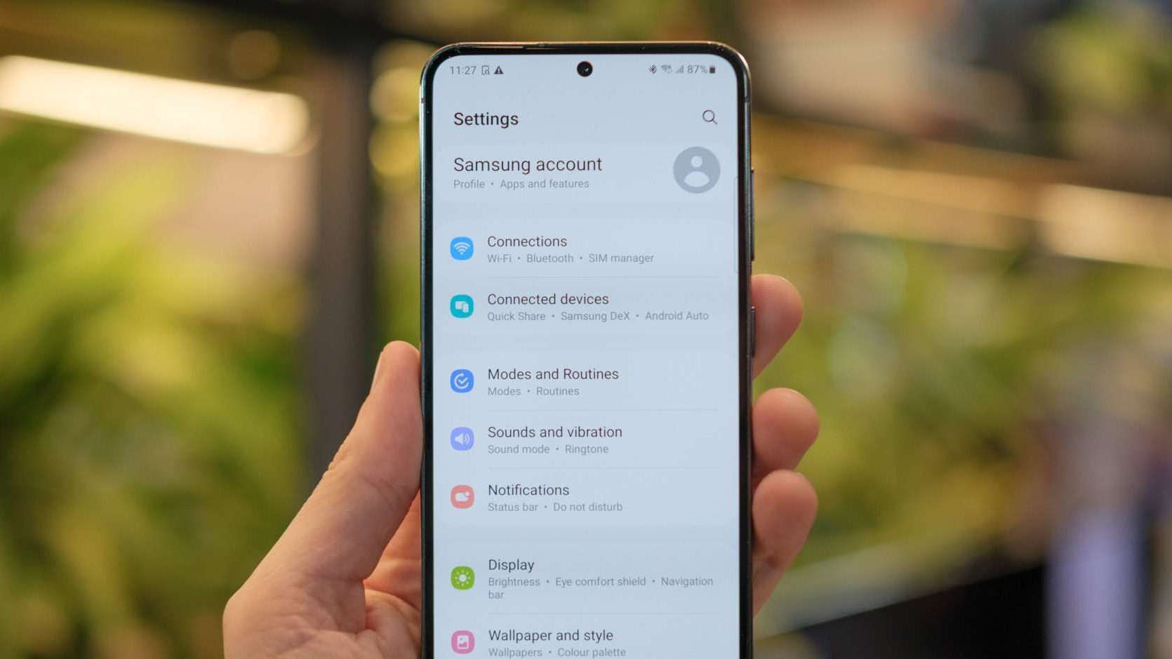 setting hp samsung