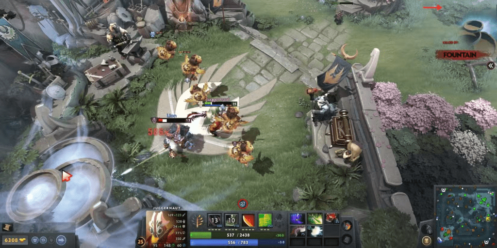 dota 2 fountain