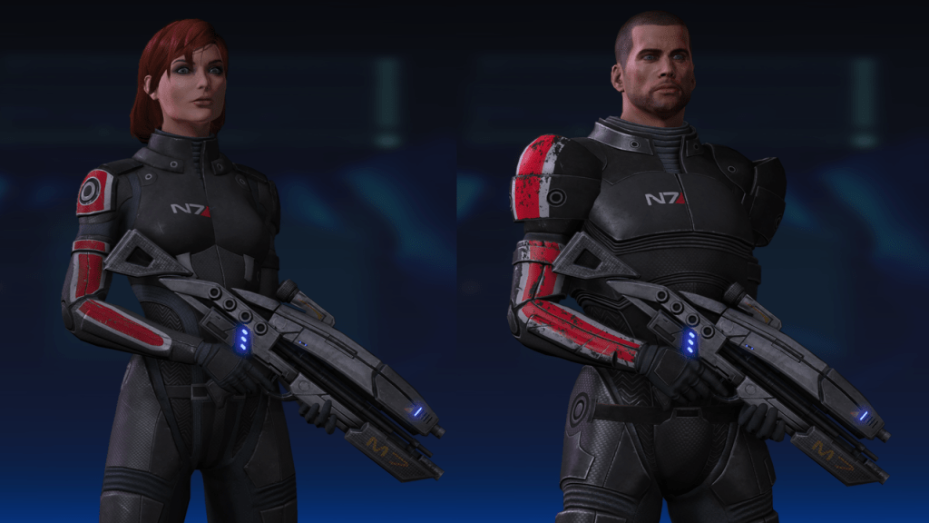 mass effect commander shepard male female