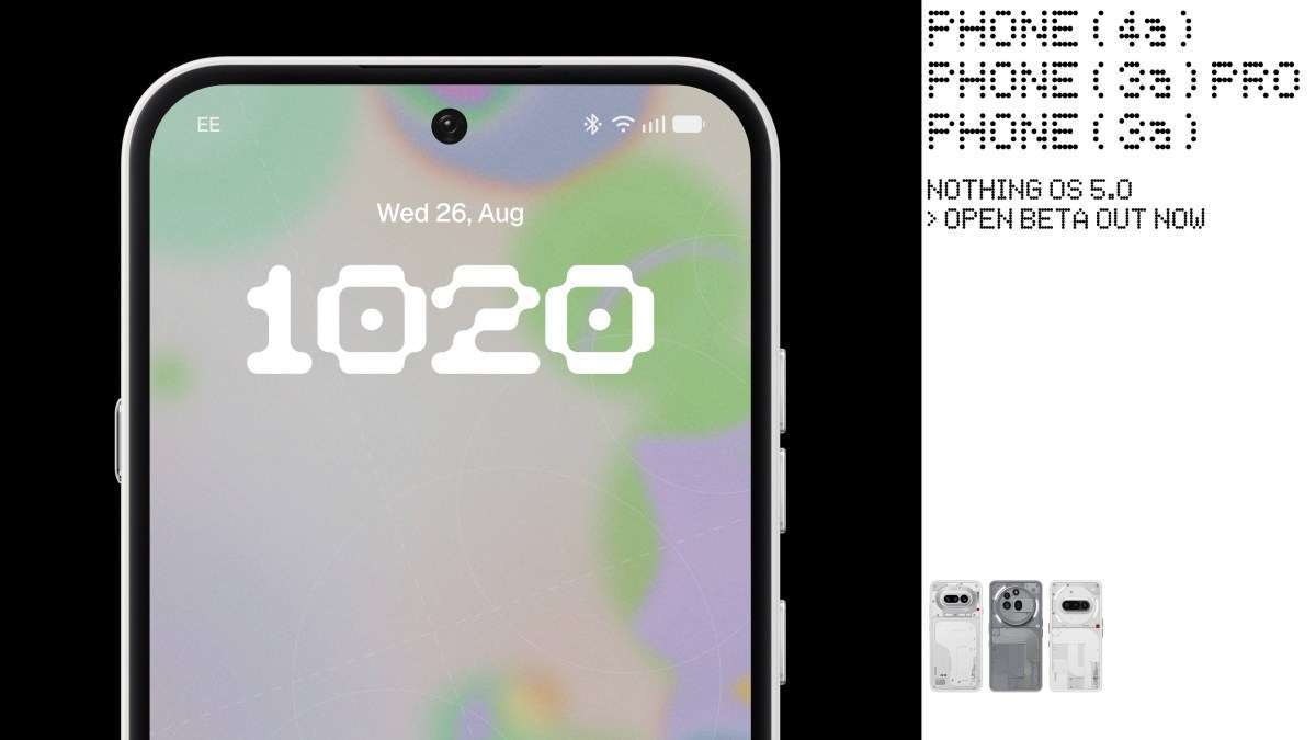 Nothing OS 5.0 Beta Kini Hadir di Lebih Banyak Perangkat